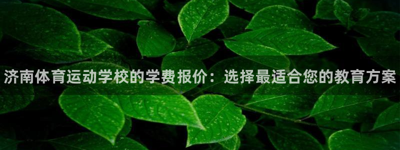 一竞技官方正版app官网：济南体育运动学校的学费报价
