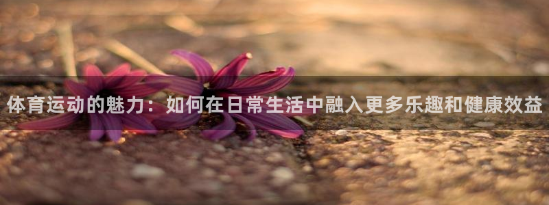 一竞技官方正版app娱乐网站：体育运动的魅力：如何在日常生活